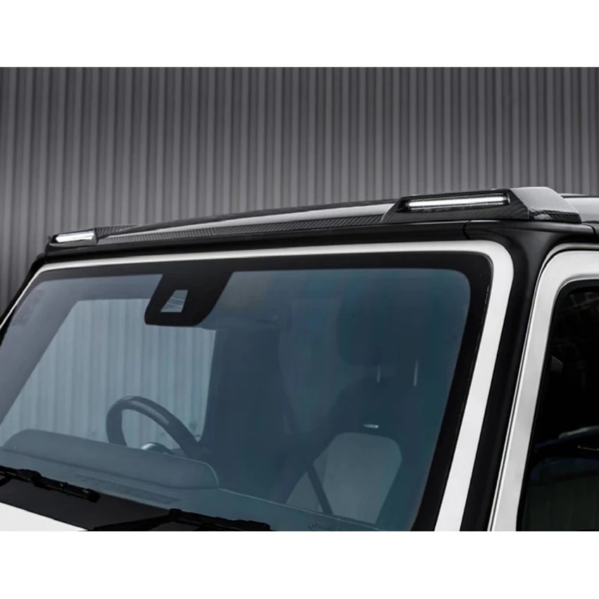 Upgrade Topcar Style Dry Carbon Roof Spoiler Wing For  G63 W463A G500 G550 W464 G63 Body Kit 2019-2024y